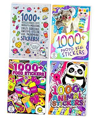 #ad Set of 4 Stickers Books 1000 Stickers for Each Book Fantasy Food $34.27