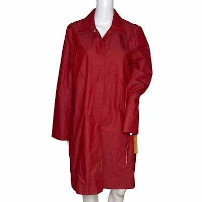 #ad Supply amp; Demand Coat Womens XLarge Lightweight Overcoat Tango Red Long Sleeve $27.92
