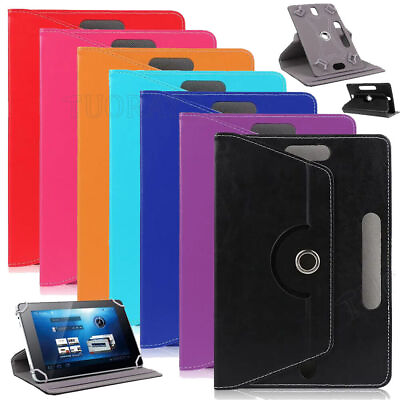 #ad Rotating PU Leather Case For 10quot; 10.1quot; Universal Android Tablet Shockproof Cover $11.55