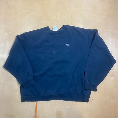 Vintage Champion C Logo Blue Sweatshirt MEN SIZE XXL Sweater $25.00