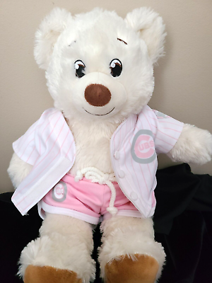 #ad Build A Bear 16quot; Plush Bearamp;Clothes Cream Brown Embroider Eyes Stuffed Plush $24.99