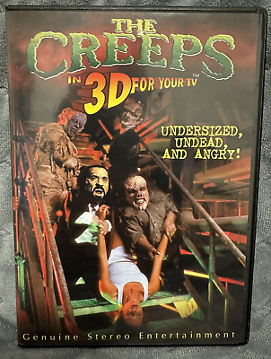 #ad THE CREEPS In 3D for your TV Field Sequential 3D Format USED DVD RARE $19.99