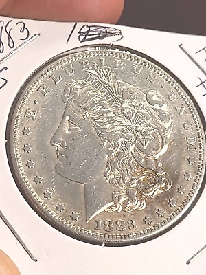 #ad 1883 S Morgan Silver Dollar LUSTER AU $229.00