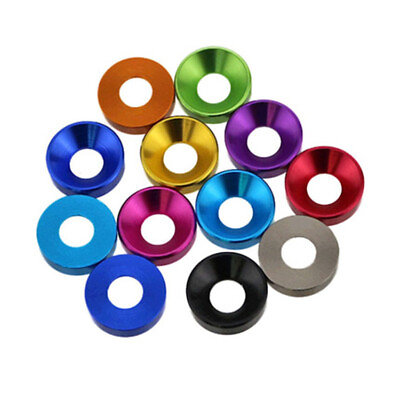 #ad #ad Anodized 6061 aluminum alloy washers M2 M9 in 3 styles paks of 10 FREE SHIPPING $6.95