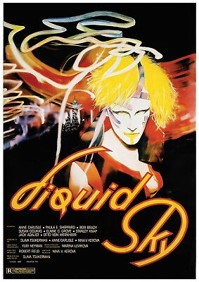 #ad LIQUID SKY 1982 Movie Poster Filmplakat $11.00