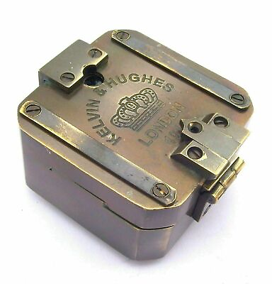 #ad Antique Vintage Brass Solid Kelvin amp; Hughes 1917 Brunton Compass Handmade gift $24.70