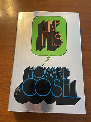#ad SIGNED Like It Is By Howard Cosell 1st Printing 1st Edition 1974 Hardcover $49.99
