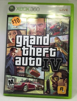 #ad Grand Theft Auto IV GTA 4 Xbox 360 2008 With Manual $14.99
