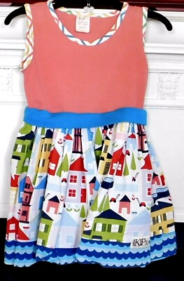 #ad K PEA Toddler City Girl Schoolhouse Around Town Dress Sz 4 T B 13 $21.88