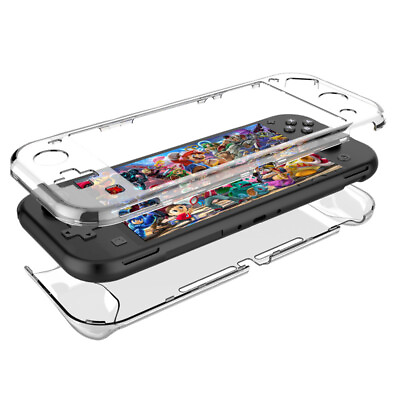 #ad NEW Clear Hard Case Anti Scratch Shell Cover Nintendo Switch Lite $8.49
