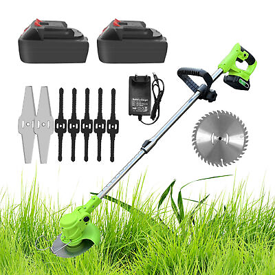 #ad Brush Cutter 24V Grass Cutter Brush Trimmer Striming Brush Edger Heavy Duty $62.17