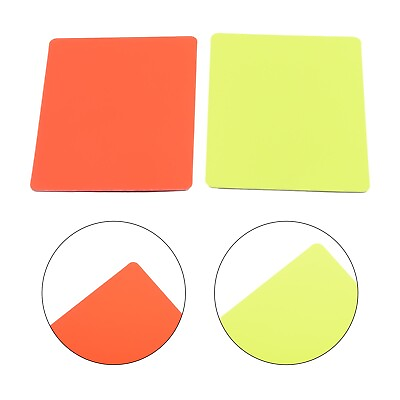 #ad Premium PVC Soccer Referee Red and Yellow Card Set Designed for Long Term Use $8.30