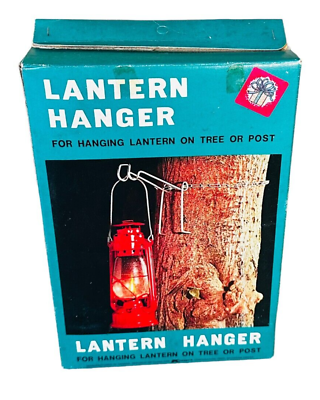 #ad Lantern Hanger Vintage Metal Chain Hook Tree Post $10.30