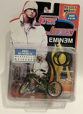 #ad Street Jammers Eminem Die Cast Bike 2000 New Factory Sealed Green Slim Shady $55.00