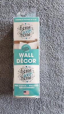 #ad Wall Peel And Stick Decor quot;Home Sweet Homequot; 18quot;x18quot; Brand New $8.85