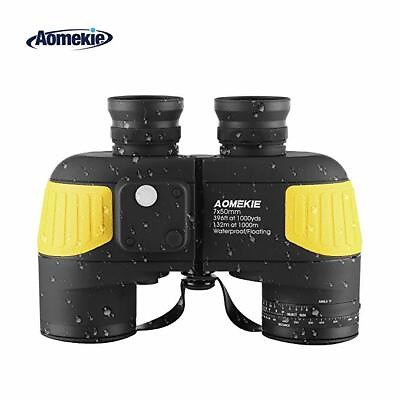 #ad Marine Binoculars for Adults 7X50 with Low Night Vision Compass Rangefinder AU $123.45