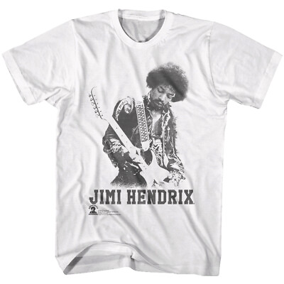 #ad Jimi Hendrix Rock Legend Men#x27;s T Shirt Star Guitarist Album Concert Tour Merch $26.50