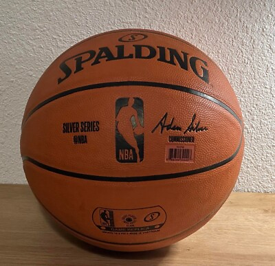 #ad #ad Spalding Adam Silver NBA Game Replica Silver Series Basketball Full Size 29.5quot; $25.00