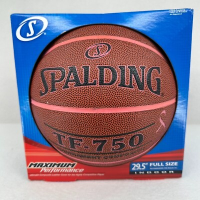 Spalding TF 750 Indoor Basketball Tournament Composite Leather Breast Cancer $44.99