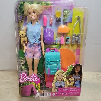 #ad Barbie It Takes Two Doll Camping Playset Barbie Doll with Blonde Hair amp; Puppy $14.97