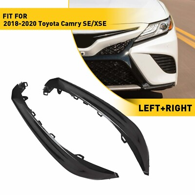 #ad Front Bumper Grille Set For Trim Molding 2018 2019 2020 Toyota Camry SE XSE EAH $17.49