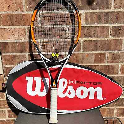 #ad Wilson K Factor Arophite Black K Tour Tennis Racquet K Zero L2 Grip 4 3 8 $45.00