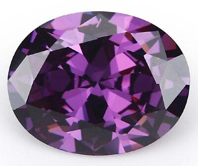 #ad 10x8 MM 4.09 CT Natural Purple Amethyst Gem Oval Diamonds Cut VVS Loose Gemstone $7.99