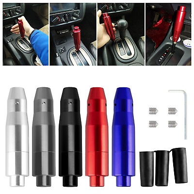 #ad Universal Aluminum Car Automatic Gear Stick Shift Knob Shifter Lever With Button $14.26
