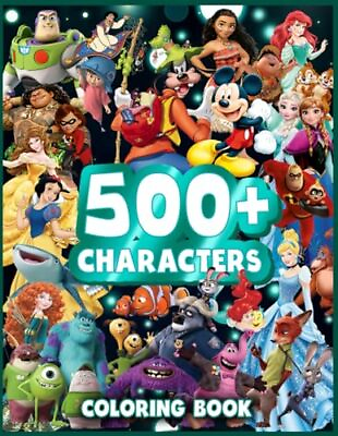 #ad 500 Characters coloring book: All your favorite Characters in one book $15.99