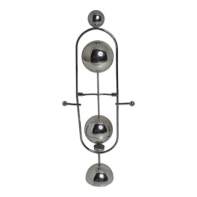 #ad 🥝 8.5quot; PERPETUAL MOTION BALL SPINNING CHROME SCIENCE TOY J0 $6.39