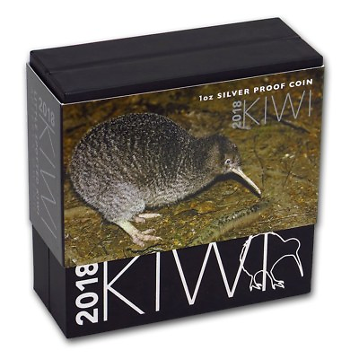 #ad New Zealand 2018 1 OZ Silver Proof Coin Kiwi Coins Series $98.10