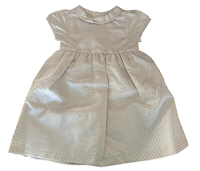 #ad Gymboree Girls White Gold Accent Holiday Christmas Dress NEW Tags 12 18 months $11.90