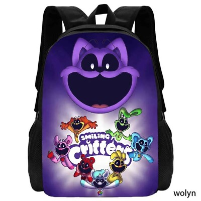#ad Smiling Cartoon School Bag For Boy Girls Cartoon Backpack for Child Animal Prnt $14.99