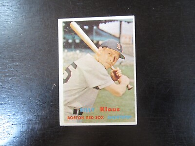 #ad 1957 Topps # 292 Billy Klaus Card C Boston Red Sox $12.99