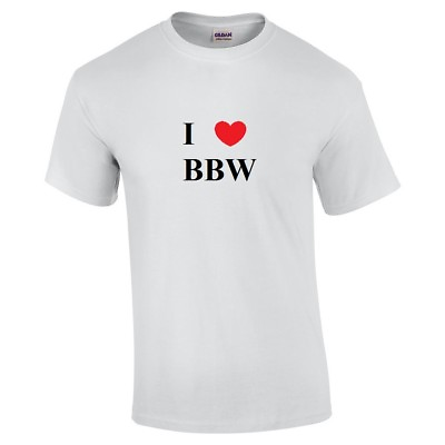 #ad I Heart love BBW T Shirt Funny Adult Funny Hilarious Cotton Shirt S 5XL $17.99