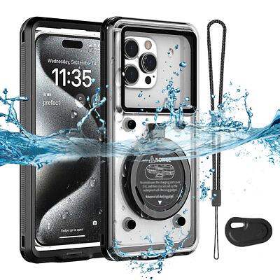 #ad Waterproof Phone Case Self Check Function Underwater Cover for iPhone Samsung $22.99