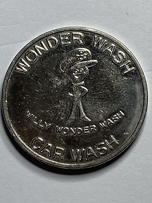#ad Willy Wonder Wash Token Vintage Car wash #rL1 $9.73