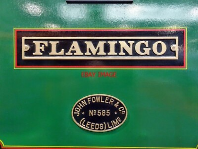 #ad PHOTO WORKS PLATE AND NAMEPLATE OF JOHN FOWLER 26 GAUGE 0 4 2T NO 585 FLAMINGO GBP 1.85