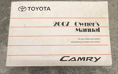 #ad 07 2007 TOYOTA CAMRY OWNERS MANUAL HANDBOOK GUIDE $17.16