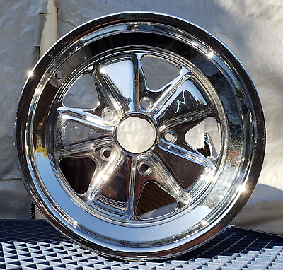 #ad Porsche Fuchs 16quot; OEM 16x7 Chrome Rim Wheel 91136102044 $659.99