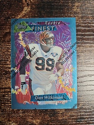 #ad 1995 Topps Finest Refractor RC Dan Wilkinson Card #55 $3.00