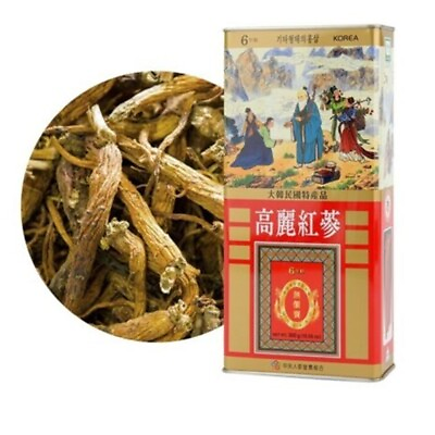 #ad Korean 6 Years Red Ginseng First Grade less than 10 roots 300g Track $114.38