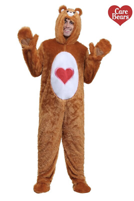 #ad #ad Adult Care Bear Tender Heart Love Bear Costume Furry Jumpsuit Zip SIZE 2XL XXL $39.95