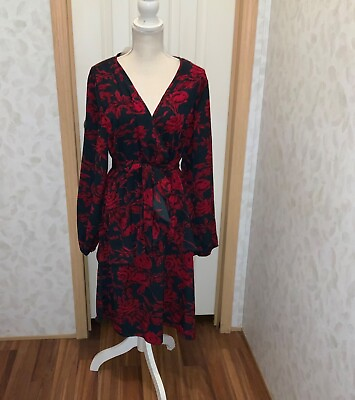 #ad Women’s Cute Floral Dress With Tie New With Tags Size XXXL $25.00