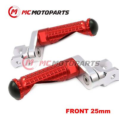 #ad RED MPRO 25mm Extension Front Footpegs For Triumph Speed Triple 1050 R 11 18 17 $51.60