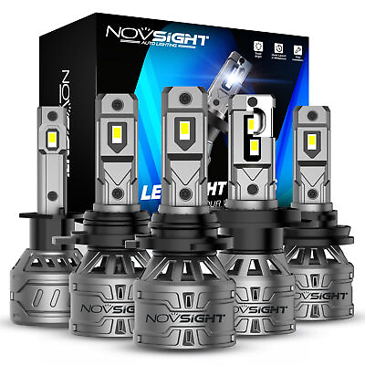 #ad NOVSIGHT 13000LM LED Headlight Bulbs Kit High Low Beam 6500K White Super Bright $14.59
