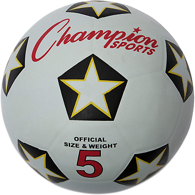 Champion Sports Size 3 Rubber Cover Soccer Ball $14.11