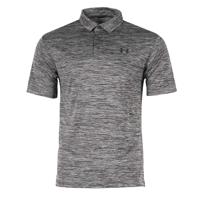 #ad Mens UA Under Armour Muscle Golf Polo Shirt Top Playoff Athletic Black Navy New $29.99