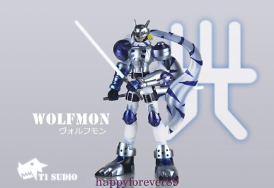 #ad T1 Studio Digimon Wolfmon Resin Statue Pre order Warrior Spirit H17cm Collection $211.64