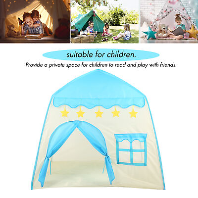 #ad Children Kid Tent Playhouse Princess Castle Indoor Outdoor Teepee Toys Room Blue $33.72
